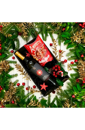 Zestaw Świąteczny – Wino i ciasteczka Amaretti | Winnica.pl