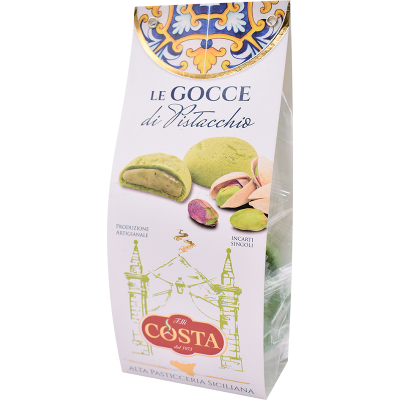 Ciasteczka z kremem pistacjowym Costa Dolci 100g – Sycylijska przyjemność