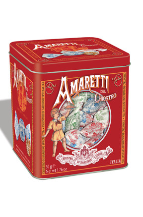 Lazzaroni Mini klasyczne chrupiące Amaretti w puszce 50g