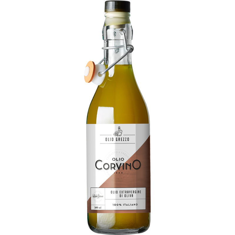 Olio Corvino Włoska oliwa extra vergine niefiltrowana 500 ml