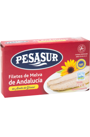 Pesasur – Filety z melvy z Andaluzji w oleju słonecznikowym 120 g