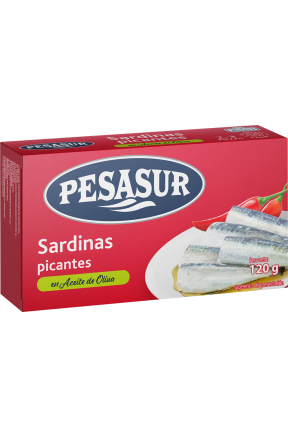 Pesasur – Sardynki pikantne w oliwie 120 g