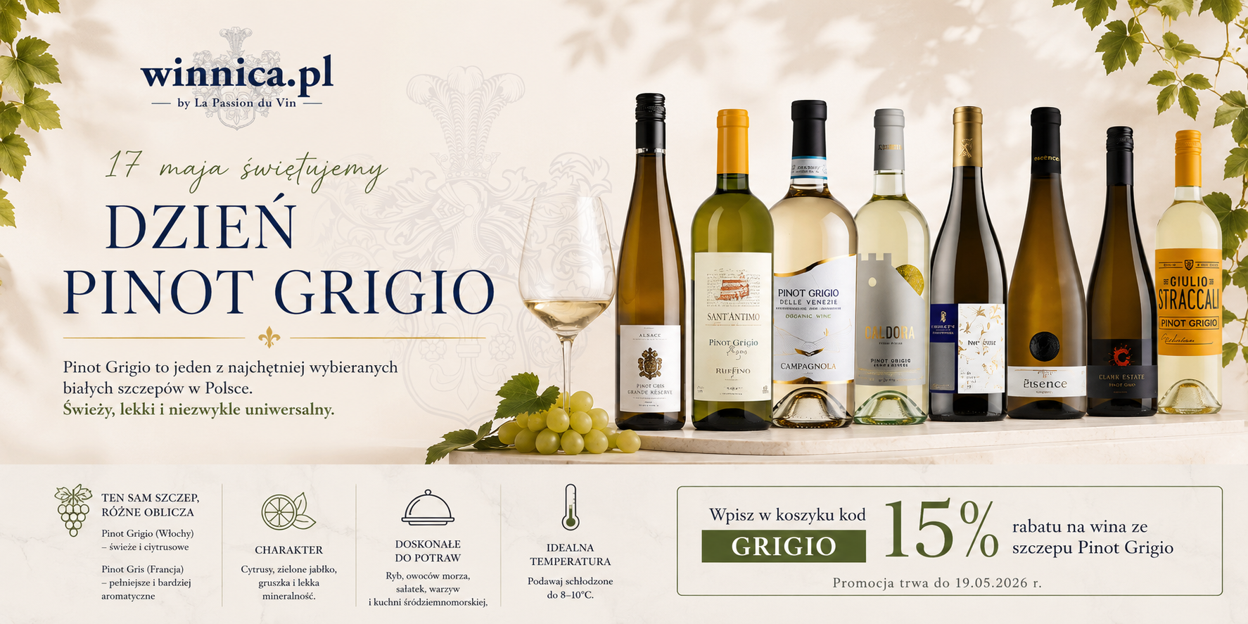 WINA PINOT GRIGIO WINNICA.PL