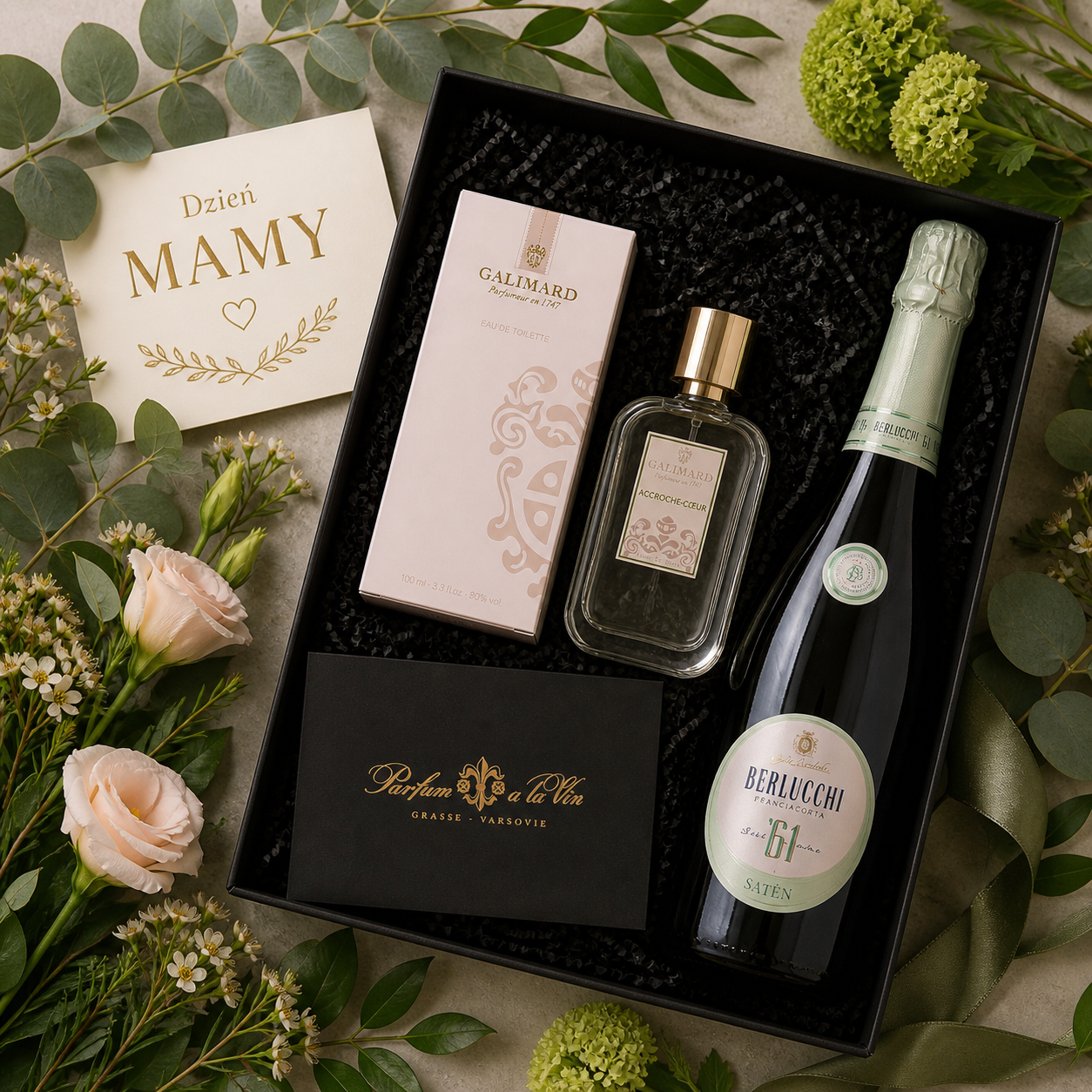 wino i perfumy musujące
